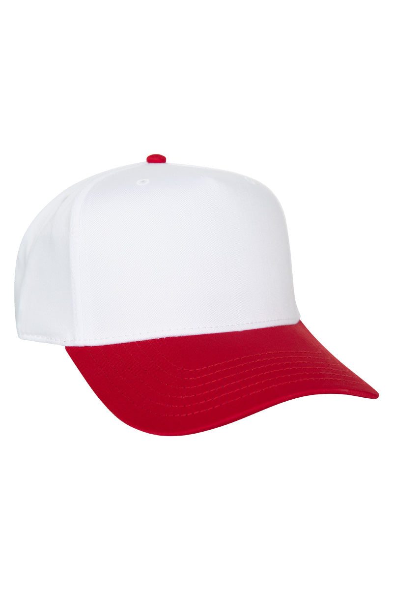 Red and White Wholesale Vintage Trucker Hat