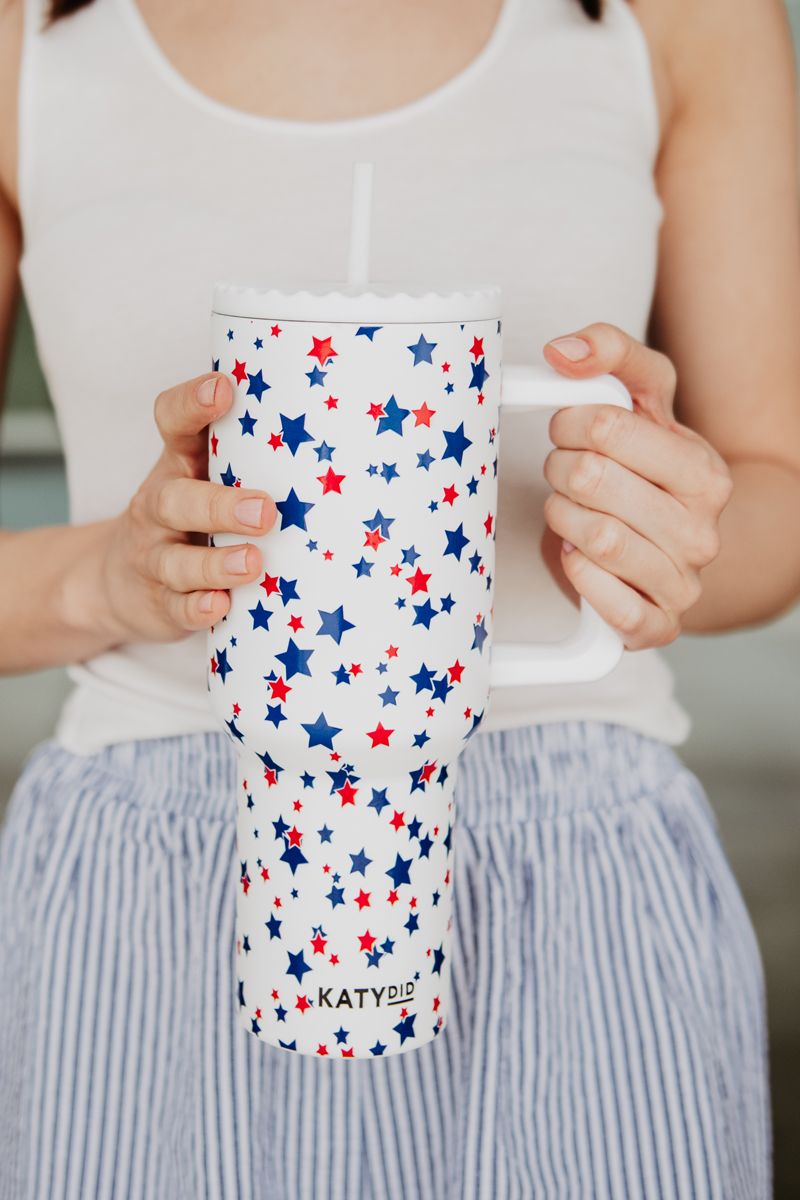Red, White, Blue STAR Wholesale 38 Oz Tumbler