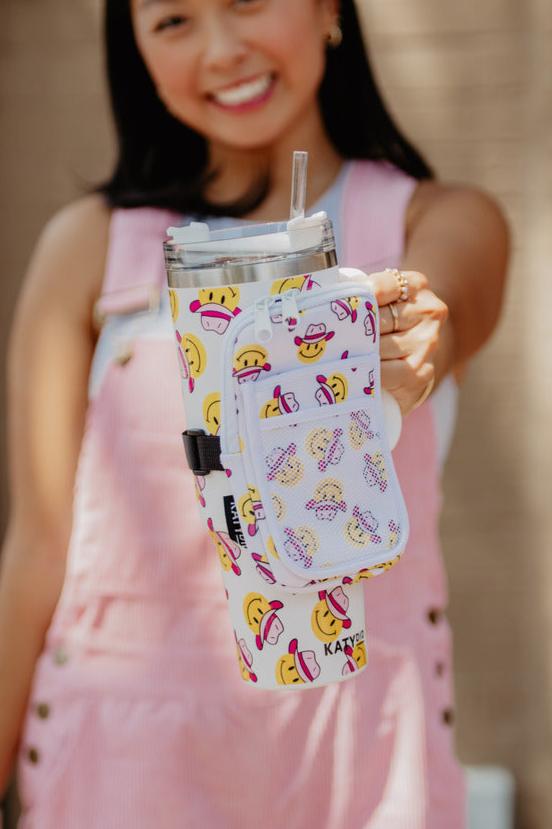 Cowboy Happy Face Wholesale Belt Bag for Tumbler