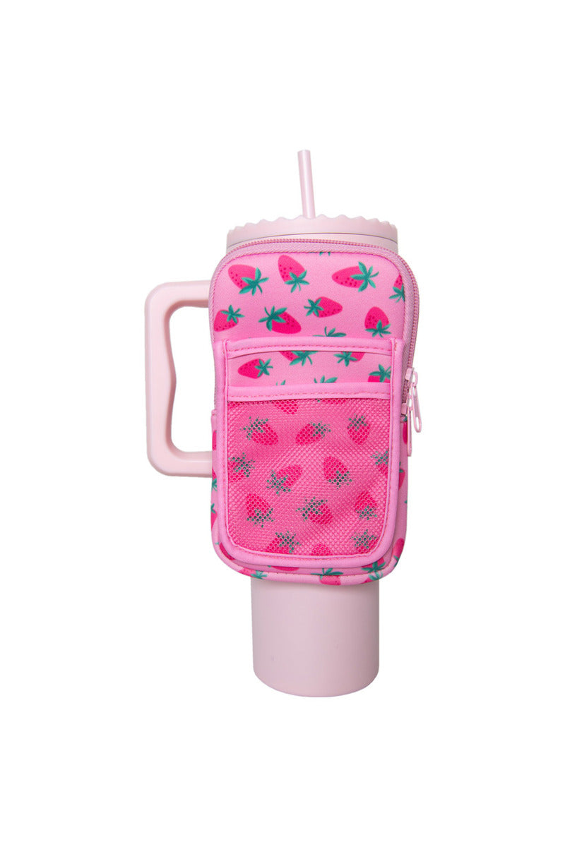 Subtle Strawberry Wholesale Tumbler Pouches