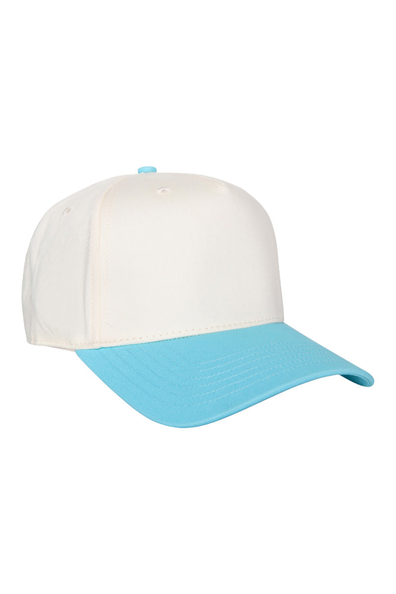 Aqua and Tan Wholesale Two-Toned Vintage Hat