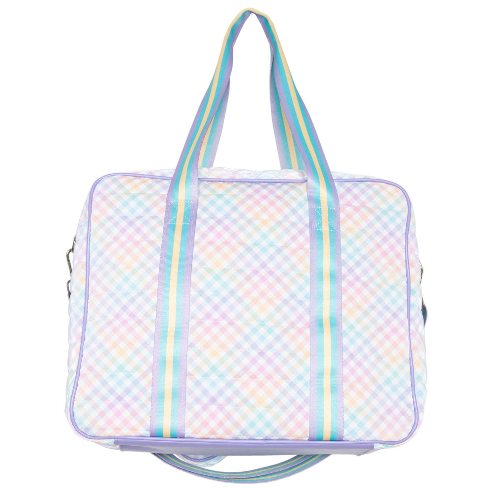 Rainbow Gingham Wholesale Pickleball Tote Bag