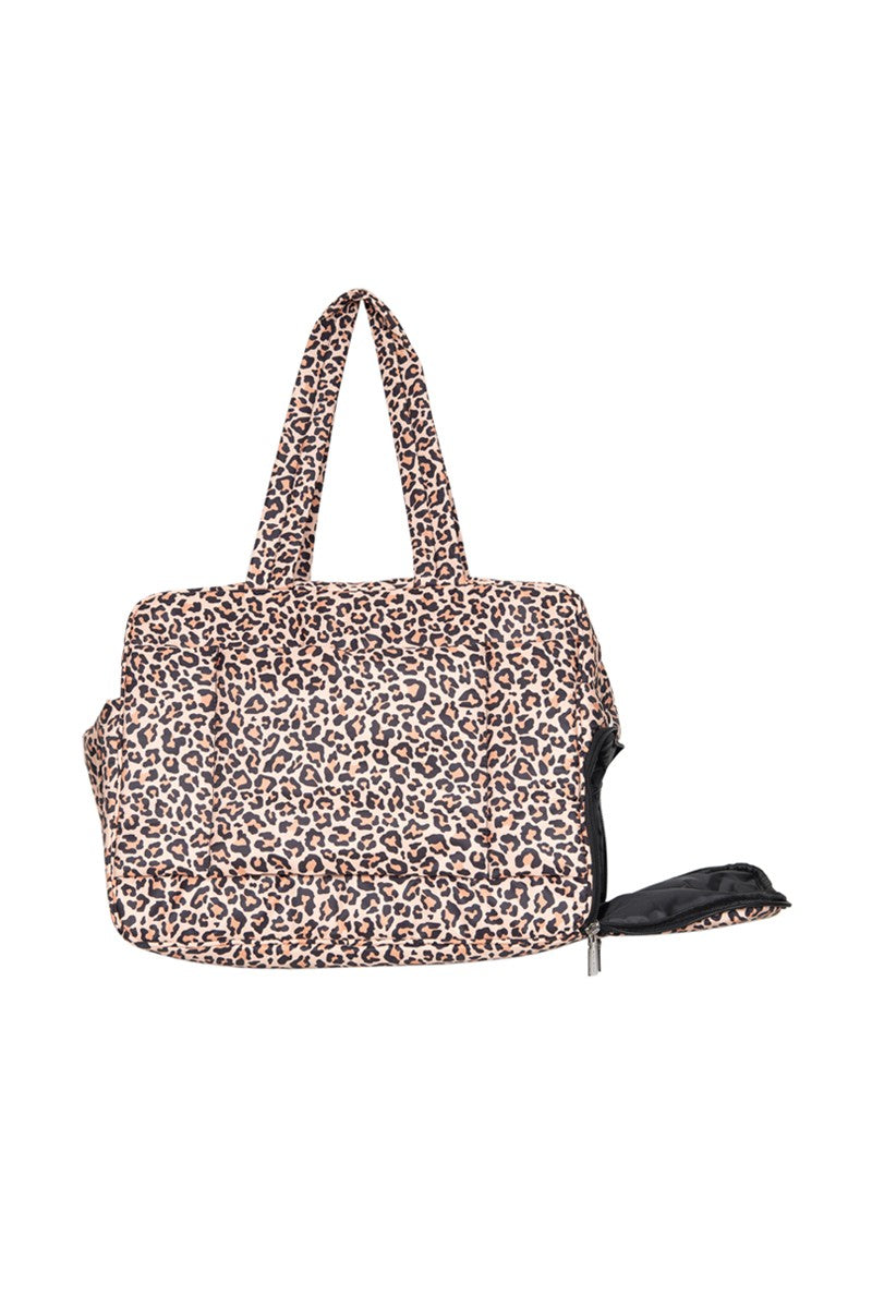 Brown Leopard Wholesale Weekend Travel Bag
