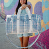 Houndstooth Faux Fur Wholesale Weekender Bag