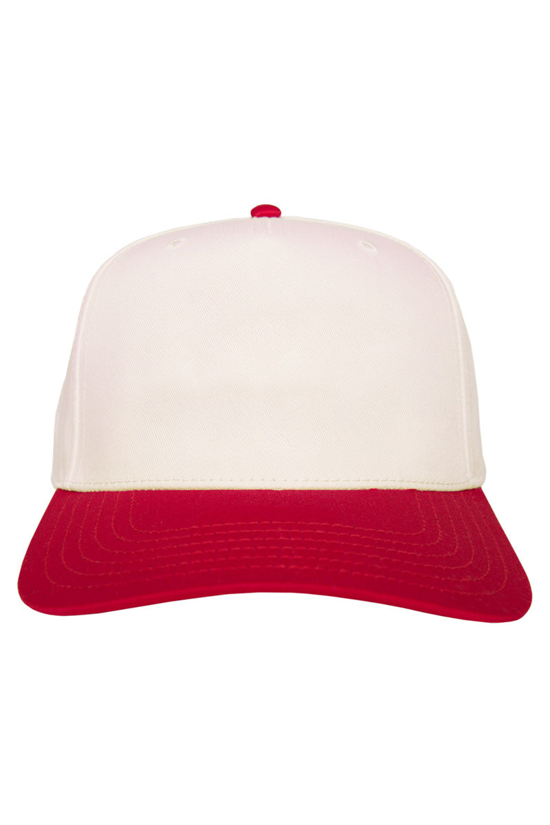 Red and Tan Two-Toned Wholesale Vintage Hat | Katydid Wholesale display picture 1
