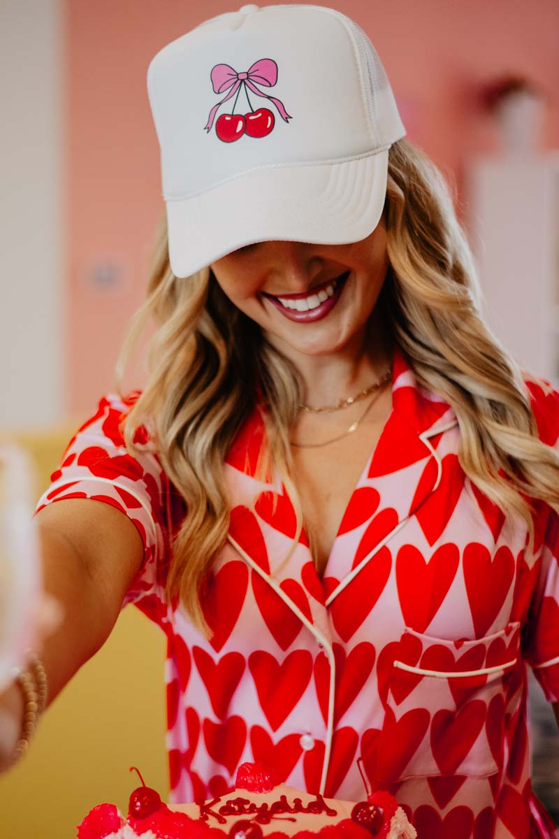 Cherry Bow Wholesale Foam Trucker Cap