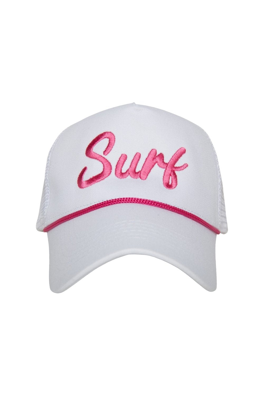 Surf Cursive Trucker Cap with Rope