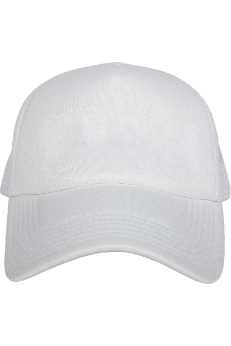White Wholesale Foam Blank Womens Hat