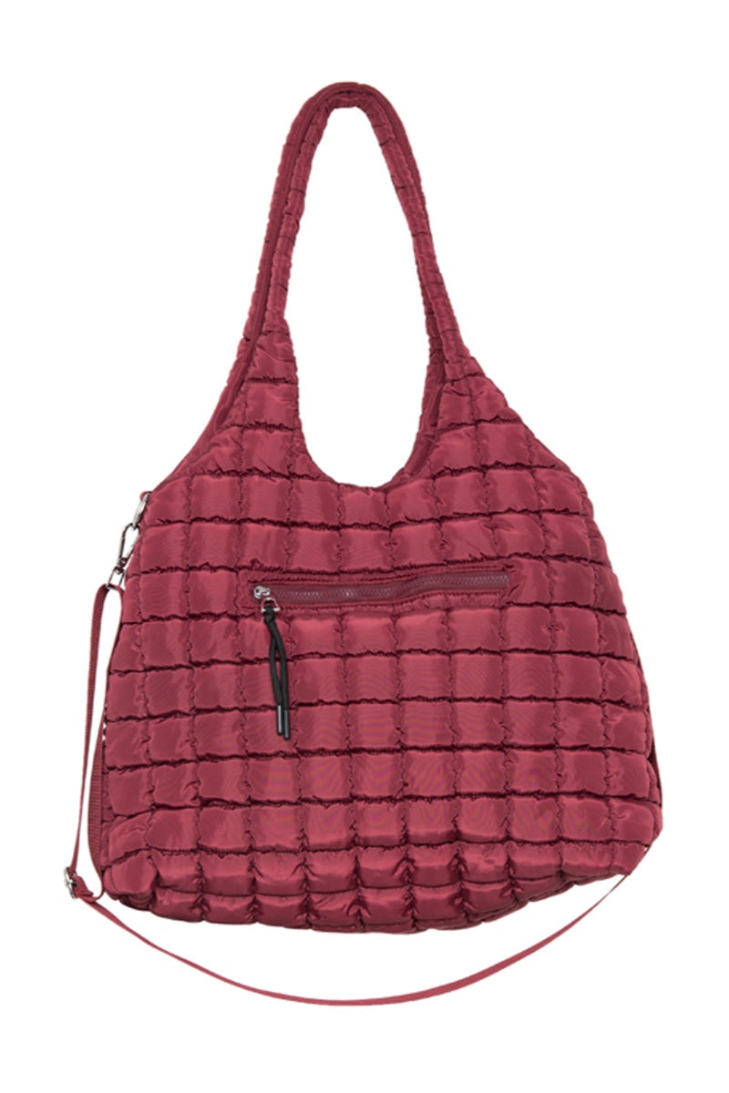 Wine Rectangular Tote Bag Wholesale Puffer