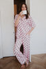 Black & Pink Mini Coquette Bows Wholesale PJ Sets Women