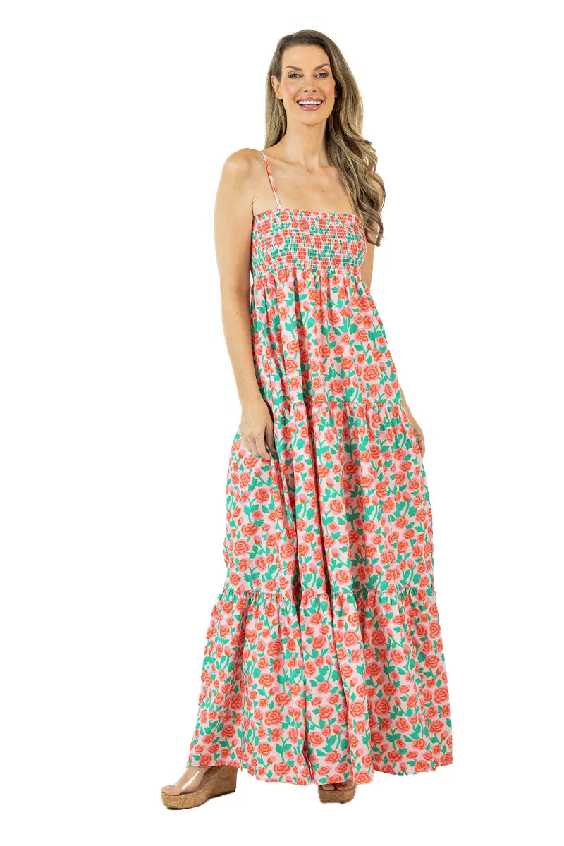 Whimsical Roses Wholesale Floral Dress