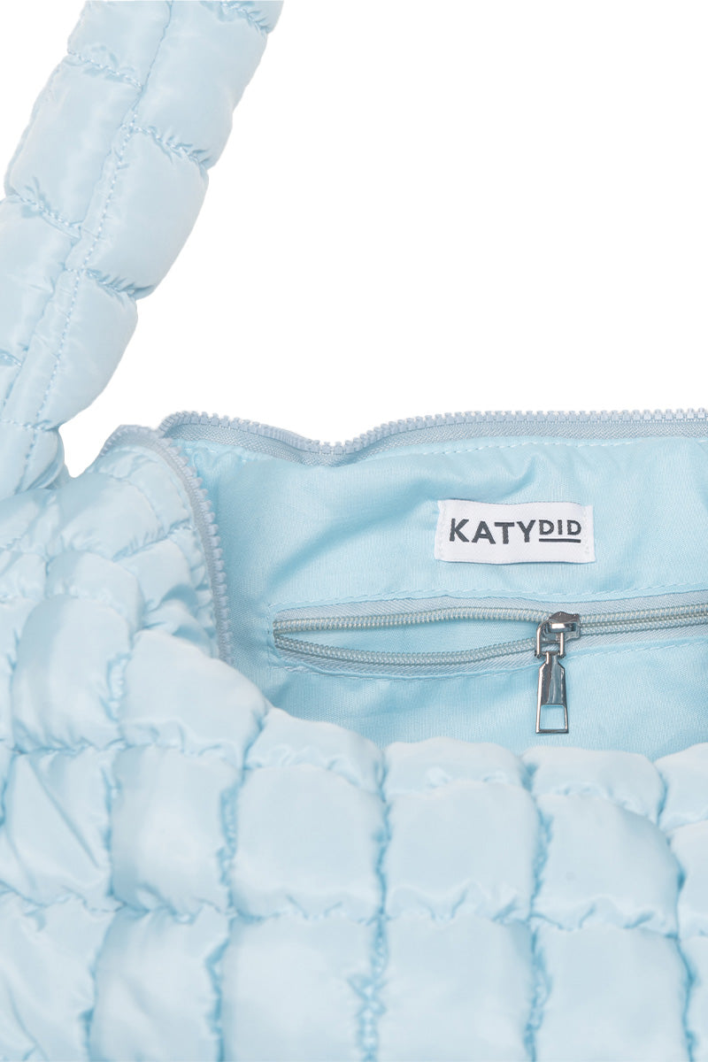 ★EMS★ PUFFER STRING TOTE BAGSKY BLUE PUFFER STRING TOTE BAG-SKY BLUE - EMIS
