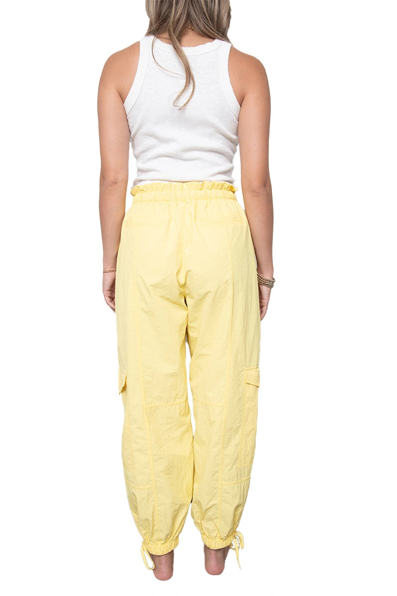 Yellow Wholesale Cargo Parachute Pants