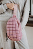 Mauve Quilted Wholesale Sling Crossbody Bag