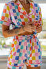 Multicolored Checker Wholesale Matching Pajamas