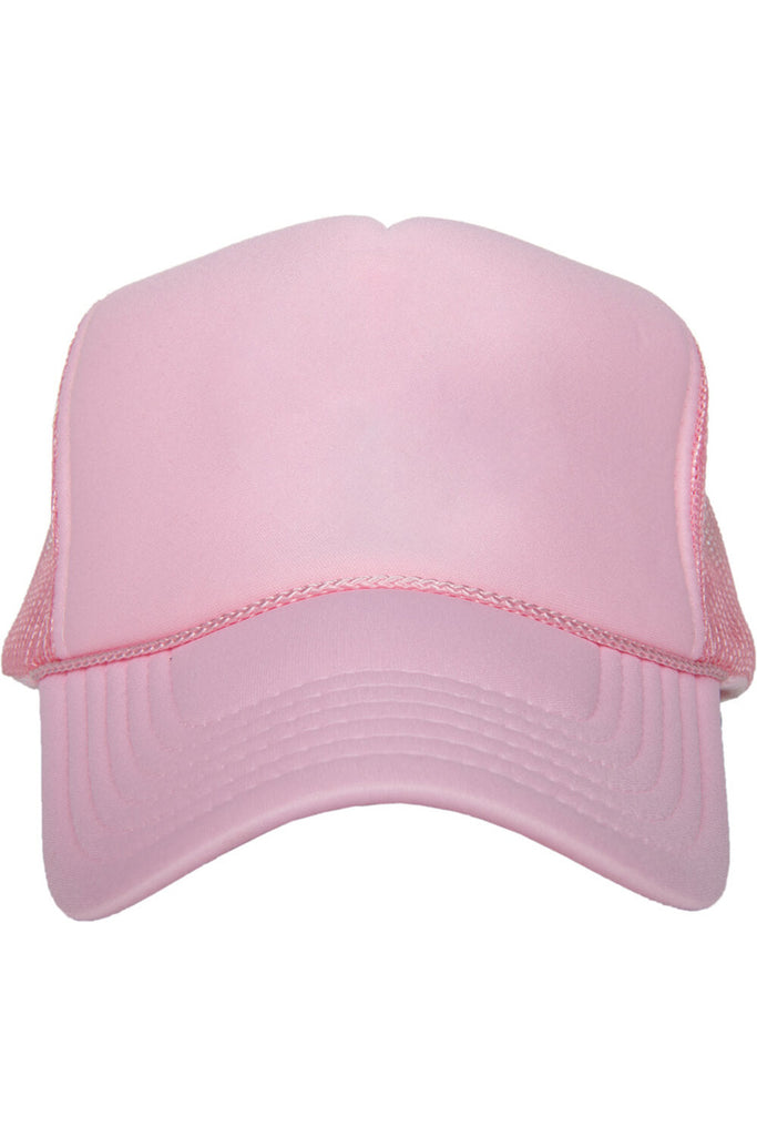 Light Pink Foam Blank Trucker Hat | Katydid Wholesale