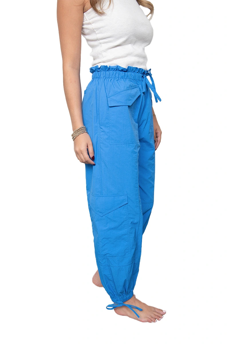 Blue Wholesale Cargo Joggers