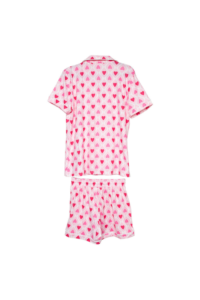 Light and Hot Pink Hearts Wholesale PJ Women's