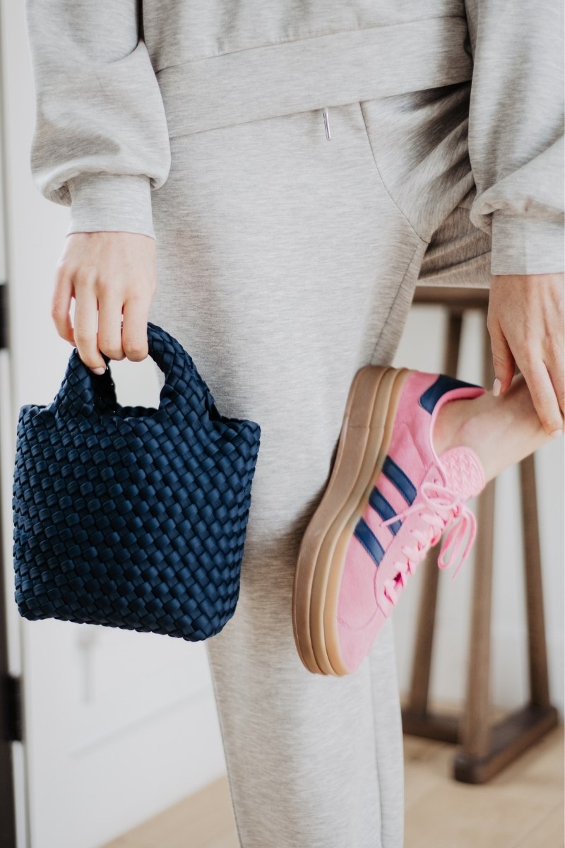 Navy Wholesale Bucket Tote Bag