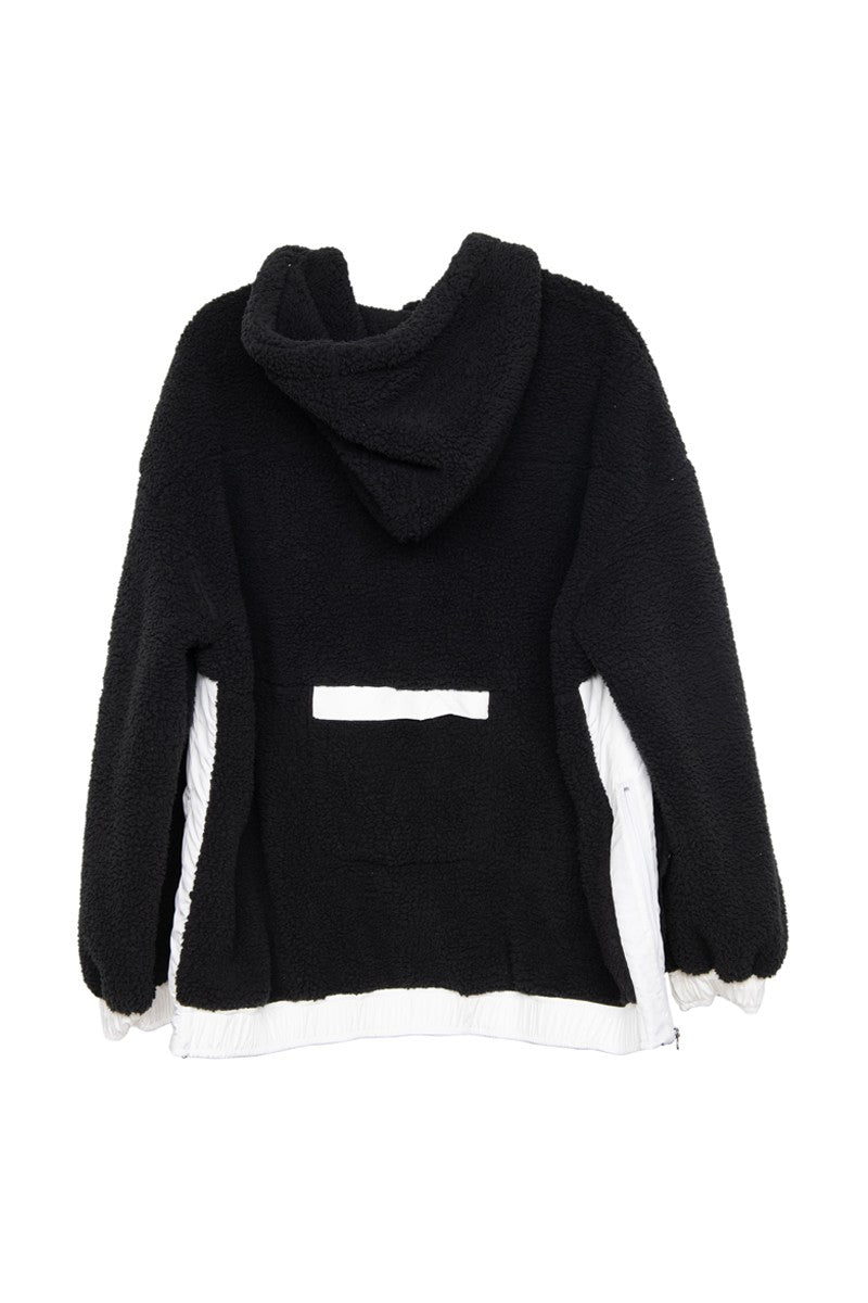 Black Sherpa Fleece Wholesale Pullover