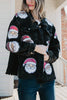 Sequin SANTA Wholesale Cropped CORDUROY Shacket