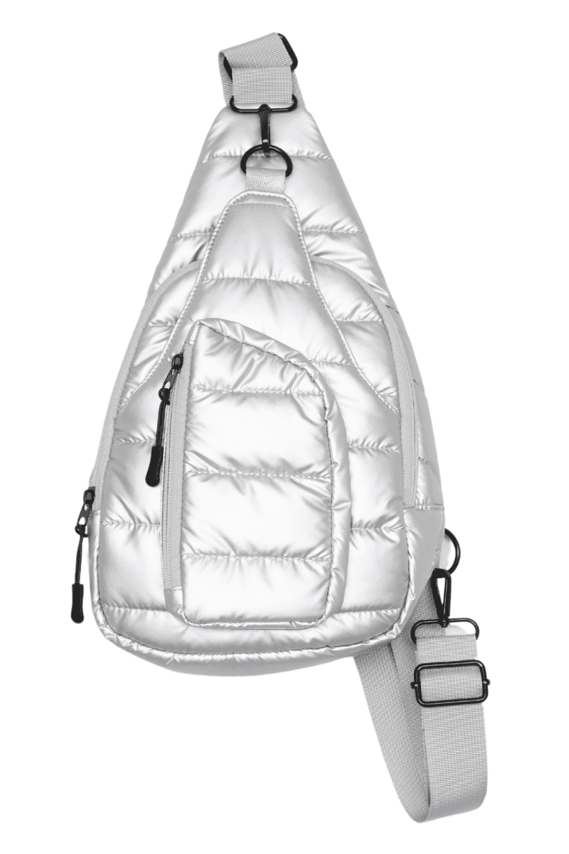 Silver Crossbody Wholesale Metallic Sling Bag