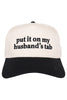 Put It On My Husband's Tab Wholesale Vintage Baseball Hat