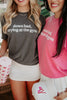 Down Bad Crying At The Gym Wholesale Women's Graphic Tee