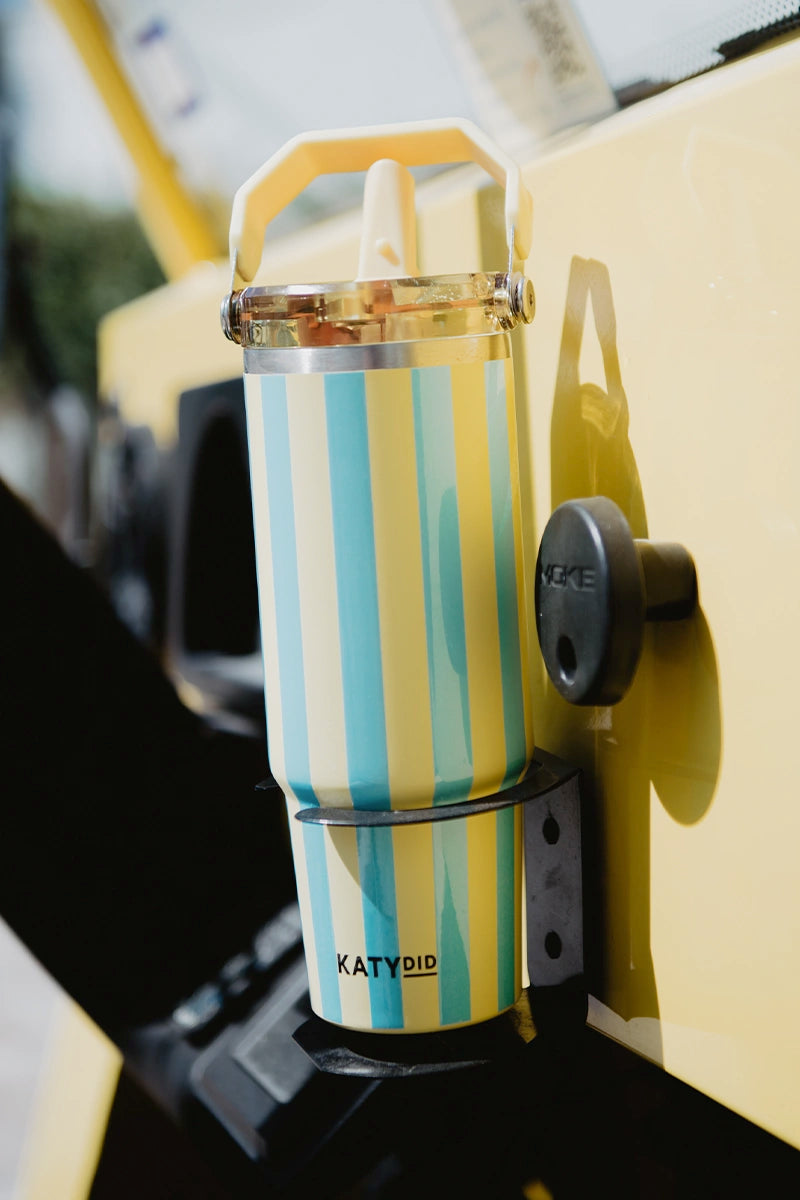 Cabana Tumbler (Yellow and Aqua) Wholesale 30 Oz