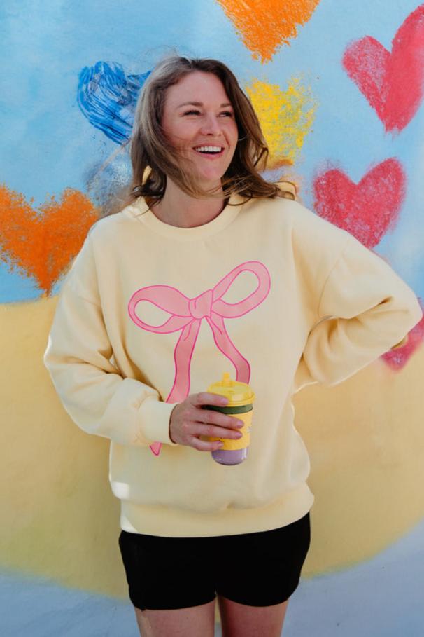 Pink Coquette Bow Wholesale Sweatshirt