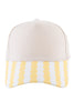 Yellow Wave Scalloped Blank Two-Tone Hat
