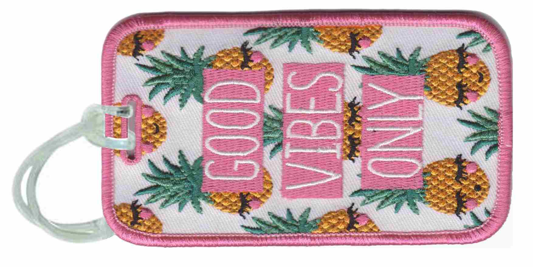 Good Vibes PINEAPPLE Wholesale Luggage Tags