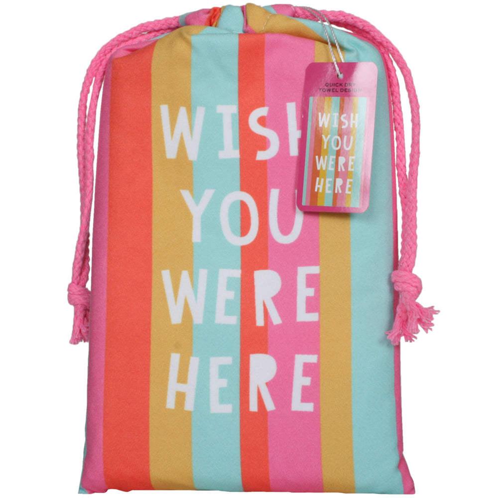 Wish You Were Here Quick Dry Wholesale Beach Towels
