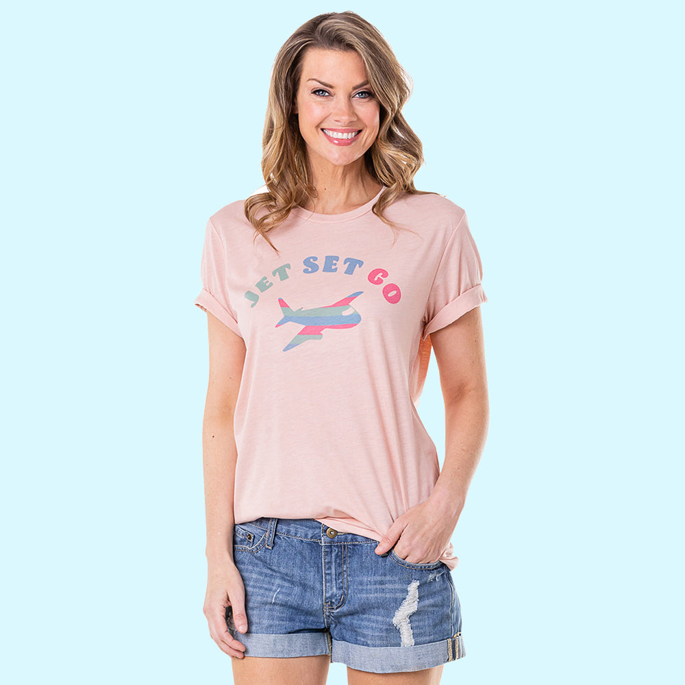 Jet Set Go Women’s Wholesale T-Shirts