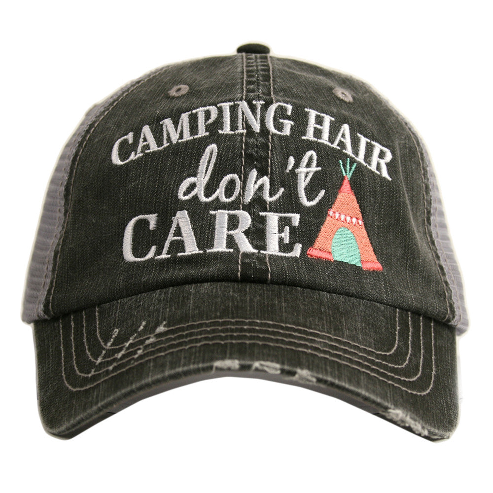 Camping Hair Don't Care Wholesale Trucker Hat