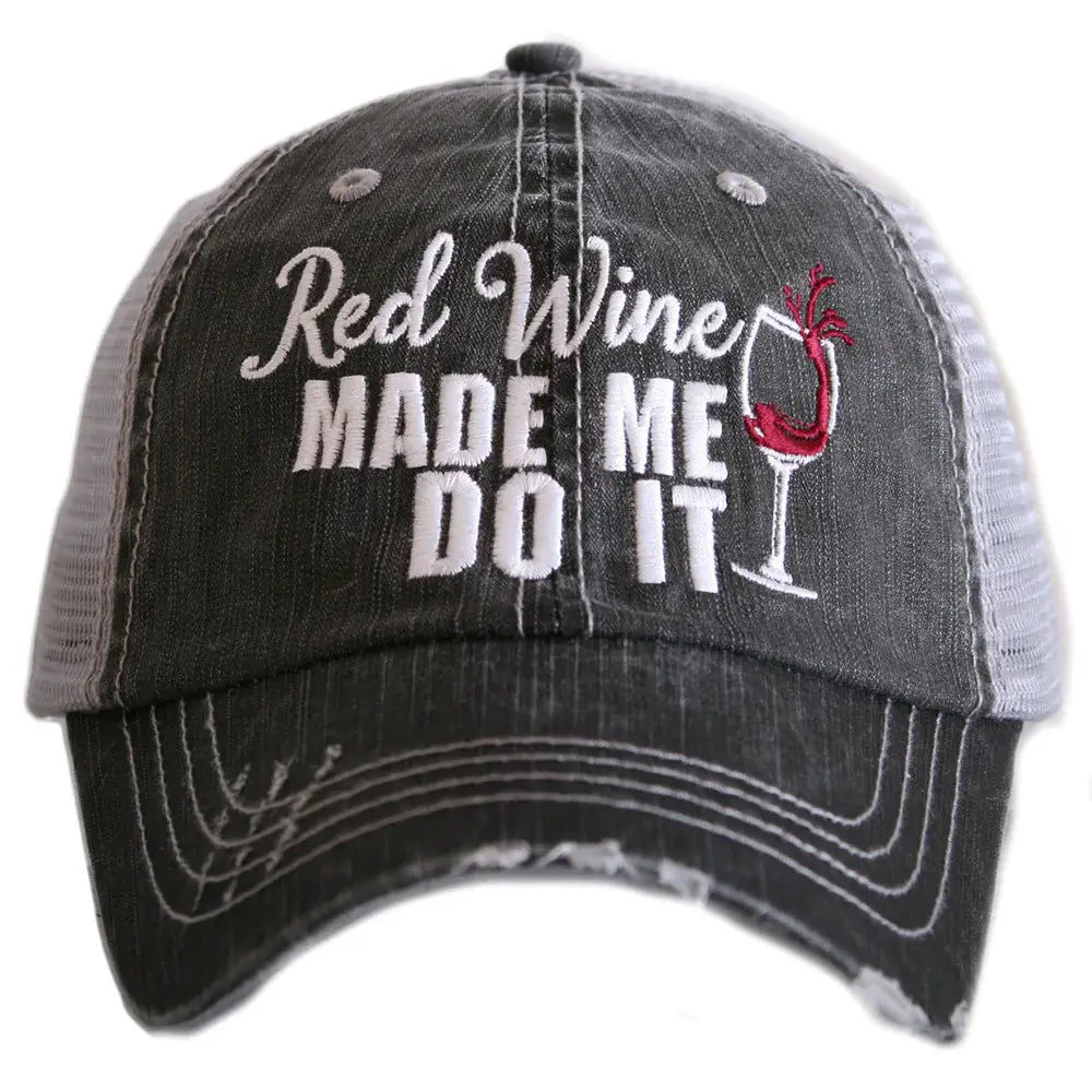 Red and white 2024 trucker hat wholesale