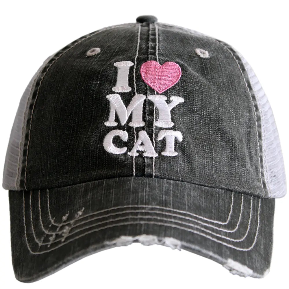 I Love My Cat Wholesale Trucker Hat