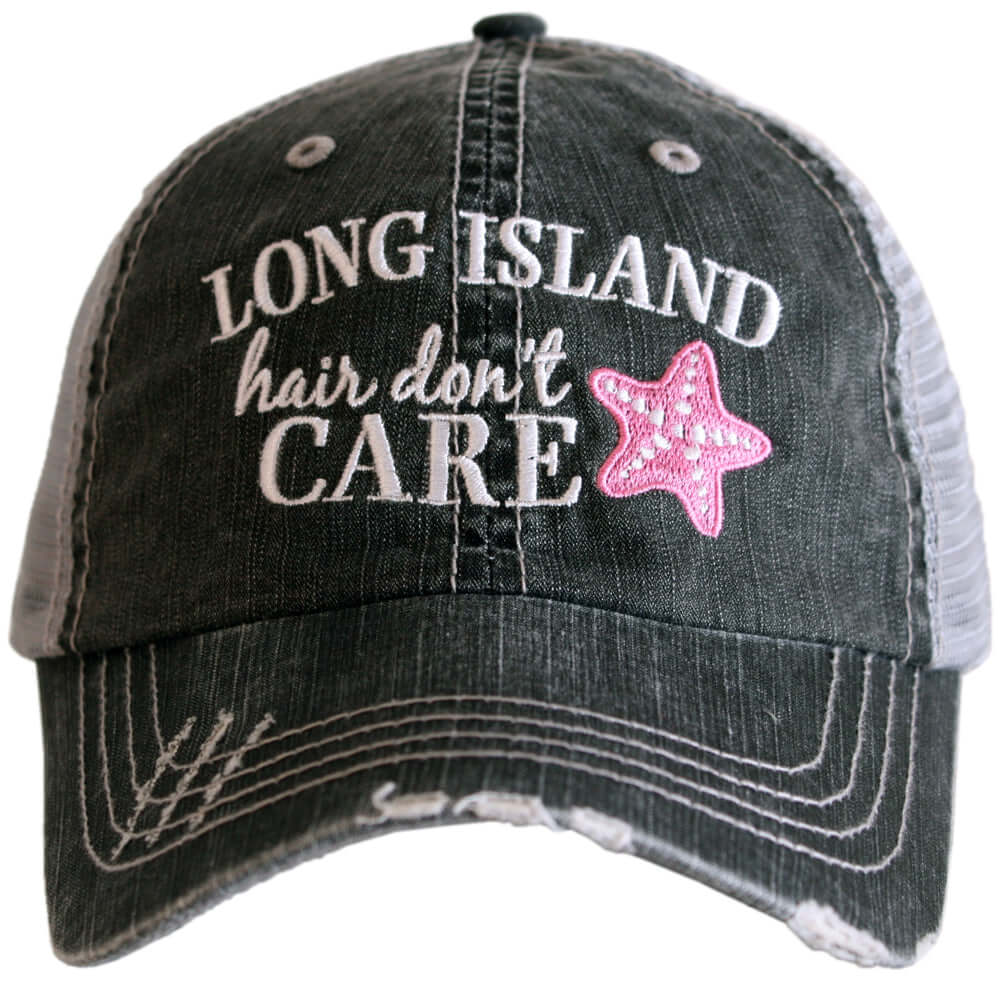  LONG ISLAND STARFISH HAIR DON'T CARE WHOLESALE TRUCKER HATS