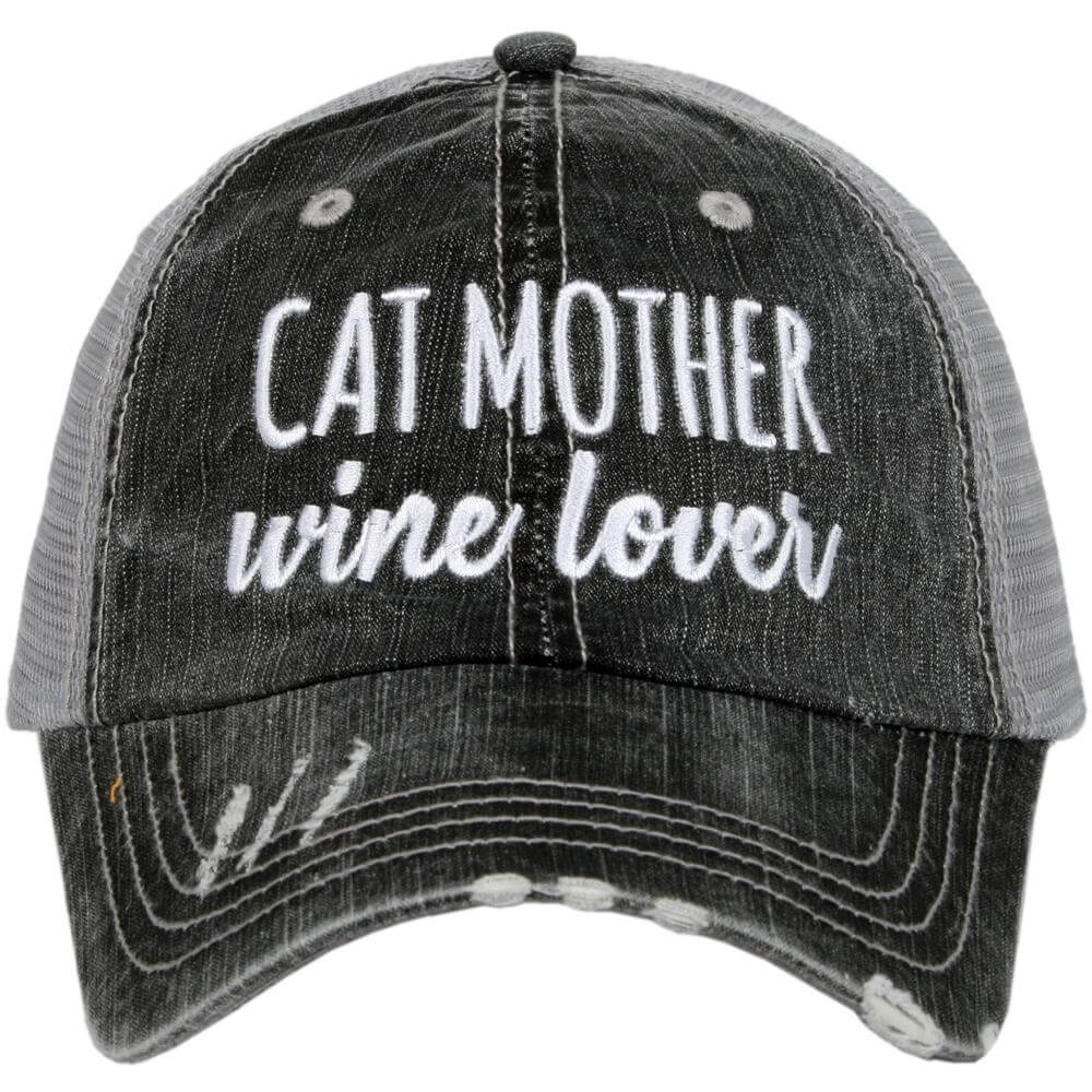 Cat mother deals wine lover
