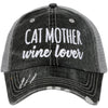 CAT MOTHER WINE LOVER WHOLESALE TRUCKER HATS