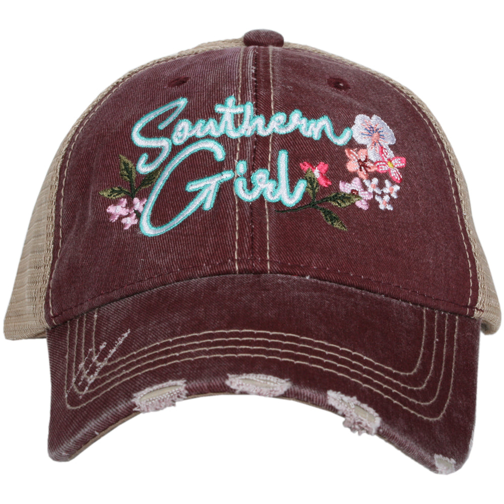 Southern Girl with FLOWERS Wholesale Trucker Hat