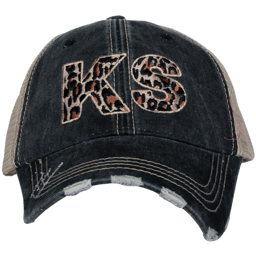 KS Kansas Leopard State Wholesale Hat