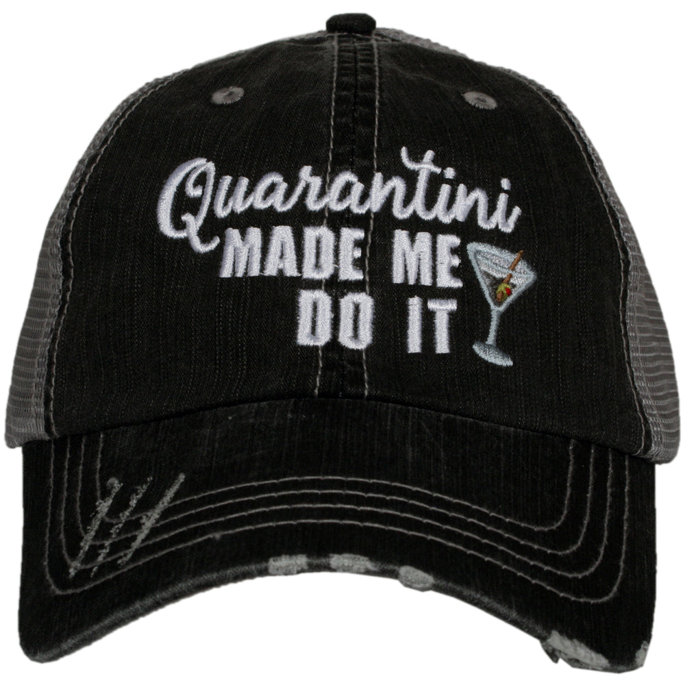 Quarantini Made Me Do It Wholesale Women's Trucker Hat