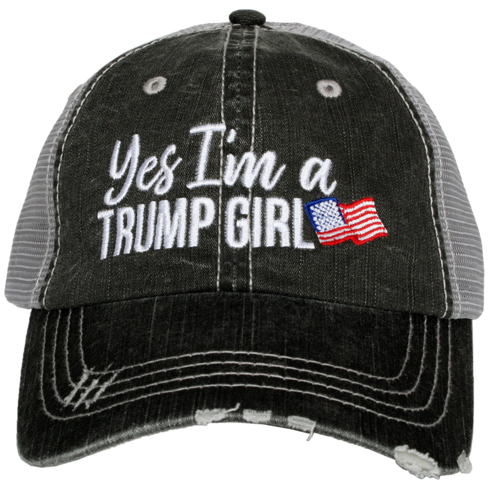 Yes I'm A Trump Girl Wholesale Women's Trucker Hat
