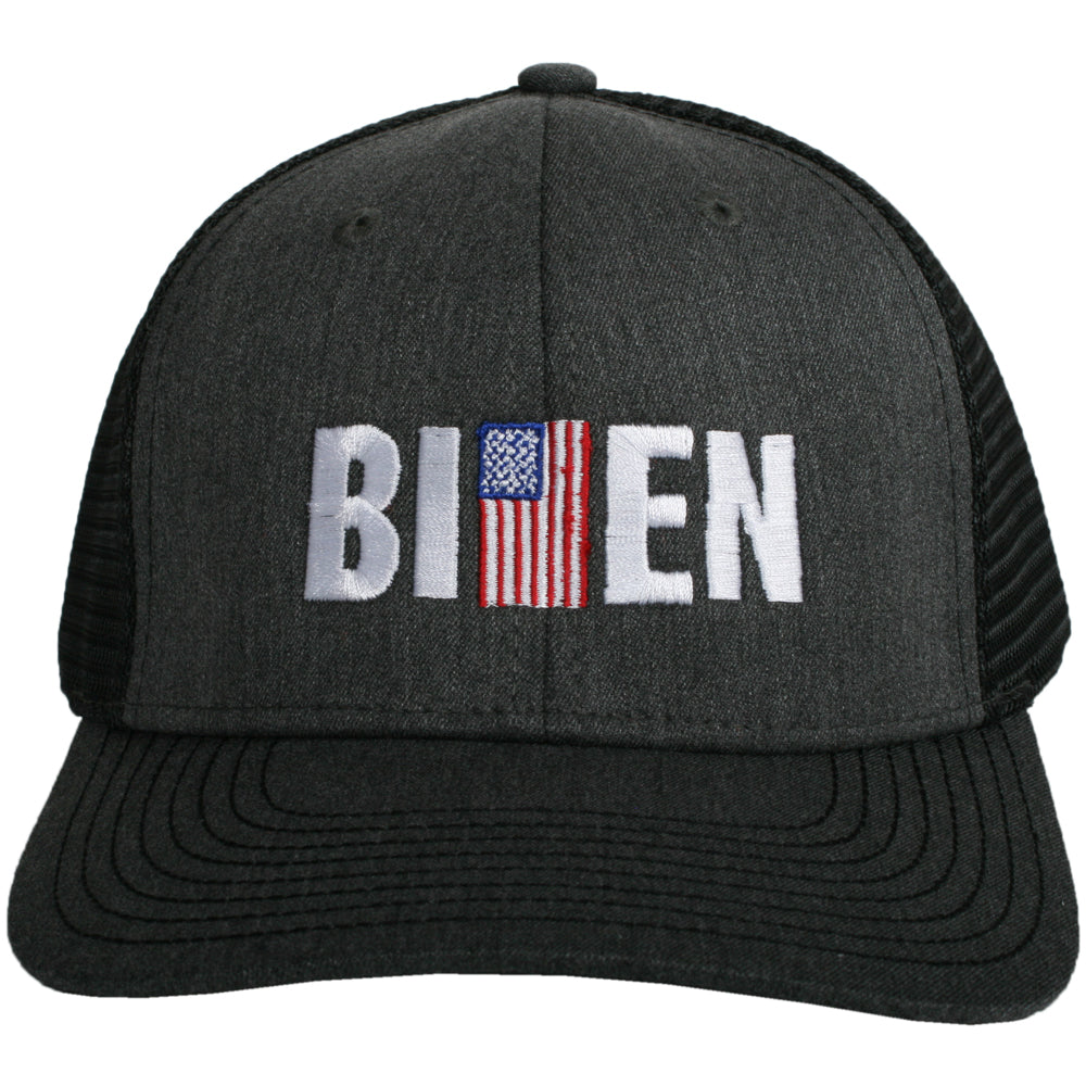 Biden with American Flag Men's Wholesale Trucker Hat
