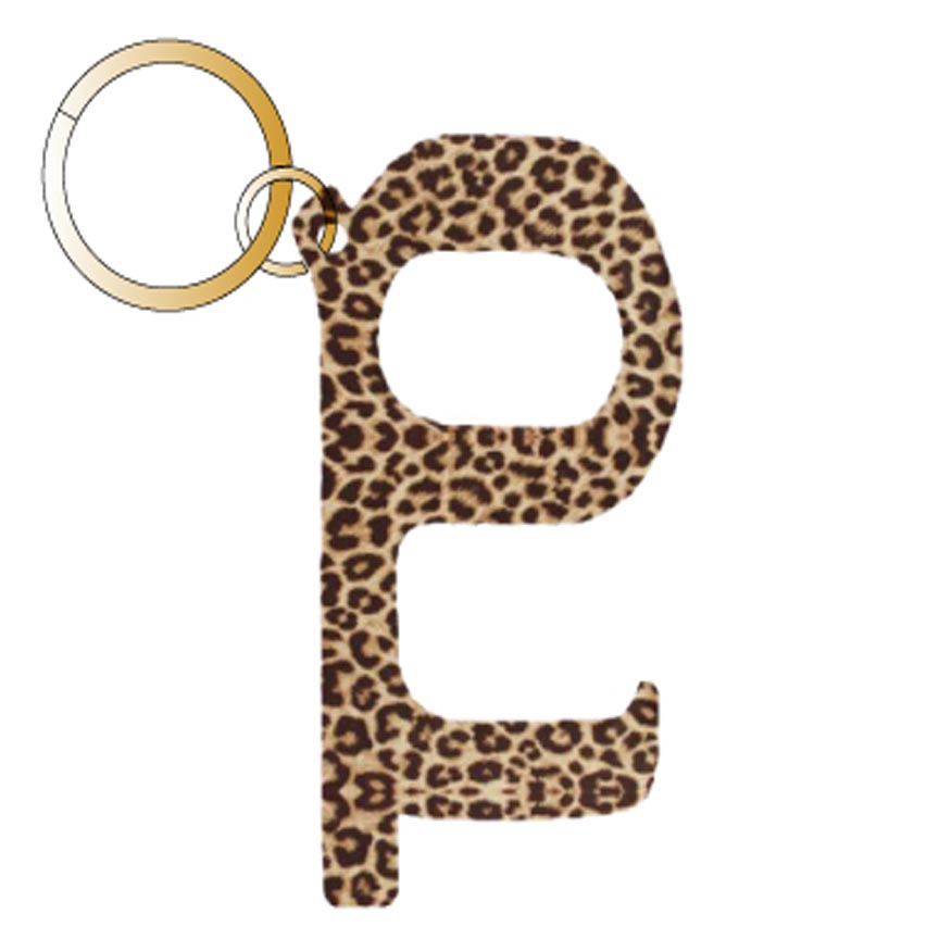 Brown Leopard Hands Free Wholesale Key Chain