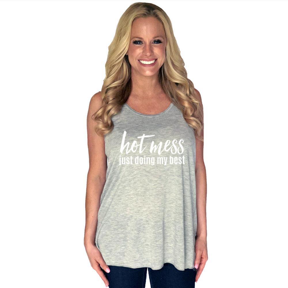 Hot Mess Just Doing My Best Wholesale Tank Tops