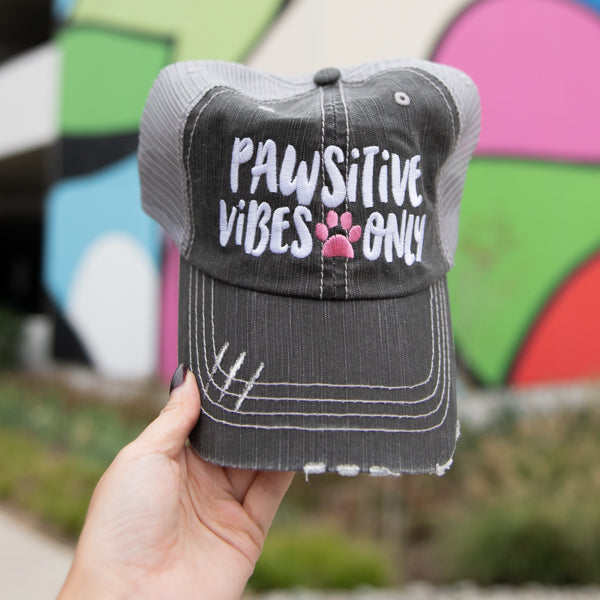 Pawsitive Vibes Only Wholesale Trucker Hats