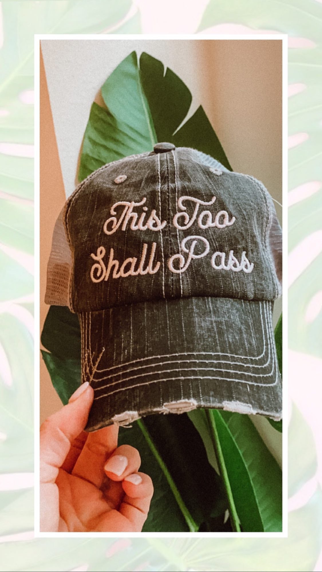 “This Too Shall Pass” Wholesale Women’s Inspirational Trucker Hats