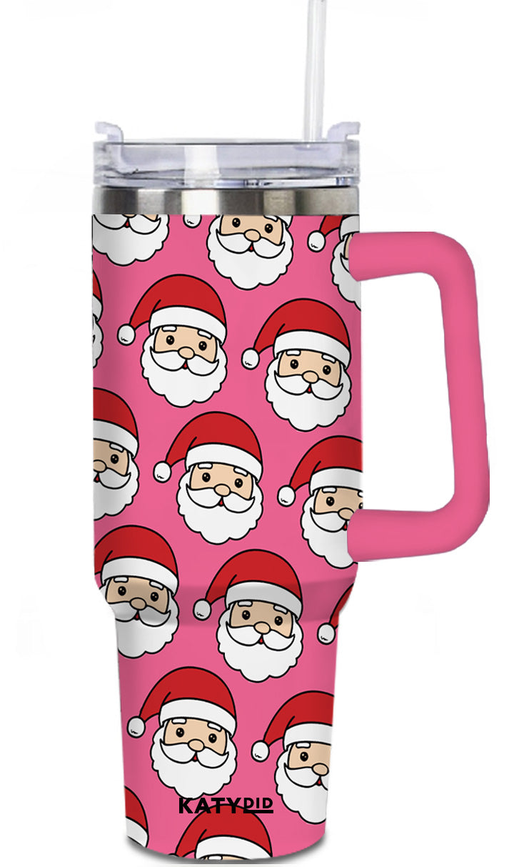 Christmas Swirly Straw Tumbler - Santa ❉ Outlet Widely Prevalent Sale Online